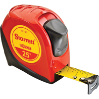 Ruban &agrave; mesurer pour ing&eacute;nieur, 1" x 25', Marques de goujon 1/16" Action Paper