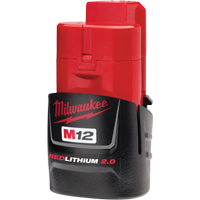 M12 Redlithium 2.0 Battery, Lithium-Ion, 12 V, 2 A Action Paper