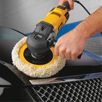 Variable Speed Polisher with Soft Start, 9"/7" Pad, 120 V, 12 A, 0-3500 RPM Action Paper