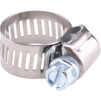 Reusable Zinc Plated Stainless Steel Clamp, Min Dia. 5/16", Max Dia. 7/8" Action Paper