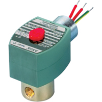 2-Way Direct Acting Solenoid Valves, 1/8" Pipe, 140 PSI Action Paper