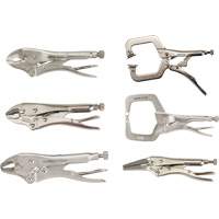 Locking Plier Set, 6 Pieces Action Paper