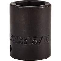 Socket, Impact, 15/16", 1/2" Drive, 6 Points Action Paper