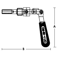 Straight Line Clamps - 601 Series, 5/8" (15.875 mm) Capacity, 100 lbs. Clamping Force Action Paper