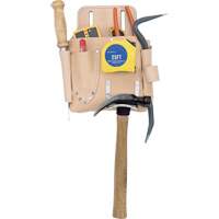 Poche pour outils de travail des cloisons s&egrave;ches, Porte-outil, Cuir, 7 Poches Action Paper