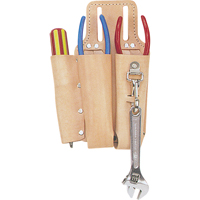 Porte-outils pour monteur de ligne, Porte-outil multiple, Cuir, 3 Poches Action Paper