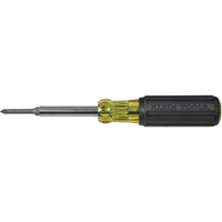 Extended-Reach Multi-Bit Screwdriver/Nut Driver, 9-1/10" L, Cushion Grip Handle Action Paper
