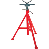 V Head High Pipe Stand #VJ-99, 71-132 cm Height Adjustment, 12" Max. Pipe Capacity, 2500 lbs. Max. Weight Capacity Action Paper