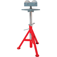 Roller Head  High Pipe Stand #RJ-99, 82-140 cm Height Adjustment, 12" Max. Pipe Capacity, 1000 lbs. Max. Weight Capacity Action Paper