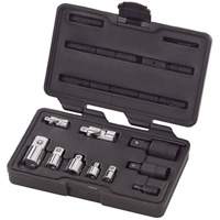 10-Piece 1/4", 3/8" & 1/2" Drive Universal Joint and Adapter Set Action Paper