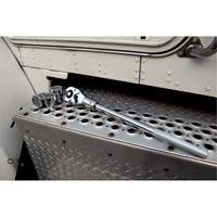 24-Tooth Quick Release Teardrop Ratchet, 3/4" Drive, Plain Handle Action Paper