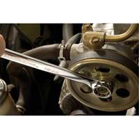 12-Point Long Pattern Wrench Set with Tool Roll, Combination, 15 Pieces, Imperial Action Paper