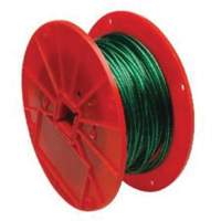 Wire Cable, 250' (76.2 m) x 1/16", 28 lbs. (0.014 tons), Vinyl Coated Action Paper