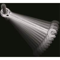 Jeu de cl&eacute;s &agrave; cliquet &agrave; 12 pans et 72 dents, Combinaison, 5 morceaux, M&eacute;trique Action Paper