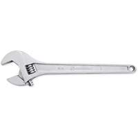 Adjustable Tapered Handle Wrench - Carded, 15" L, 1-11/16"/43 mm Max Width, Chrome/Polished Action Paper