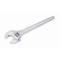 Adjustable Tapered Handle Wrench - Carded, 15" L, 1-11/16"/43 mm Max Width, Chrome/Polished Action Paper