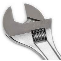 Adjustable Tapered Handle Wrench - Carded, 15" L, 1-11/16"/43 mm Max Width, Chrome/Polished Action Paper