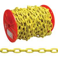Proof Coil Chain, Low Carbon Steel, 3/16" x 100' (30.4 m) L, Grade 30, 800 lbs. (0.4 tons) Load Capacity TTB312 | Action Paper