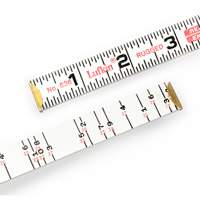 R&egrave;gle de maçon Red End, 6' lo, Bois, Graduations de 1/16" Action Paper