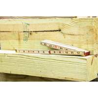 R&egrave;gle pliante, 6' lo, Bois, Graduations de 1/16" Action Paper