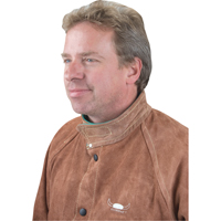 Welding Jacket, Leather, 4X-Large, Lava Brown Action Paper