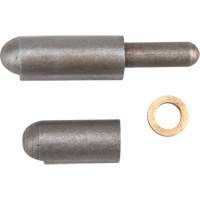 Weld-On Hinge, 0.315" Dia. x 1.969" L, Mild Steel w/Fixed Steel Pin TTV434 | Action Paper