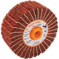 Two-In-One Turbo Drums, 4-1/2" Dia. x 2" W, 5/8"-11 Arbor, 60 Grit Action Paper