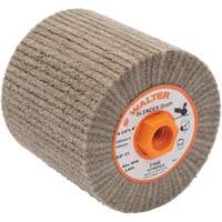 Blendex Surface Conditioning Drum, 4-1/4" Dia. x 4" W, 5/8"-11 Arbor, Fine Grit Action Paper