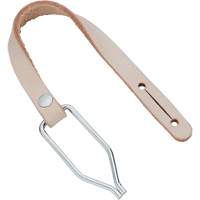 Handline with Thong Clip, Leather, Beige Action Paper