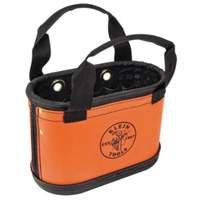 Seau ovale &agrave; coque rigide, 14" lo x 7" la x 10" h, Plastique, Orange Action Paper