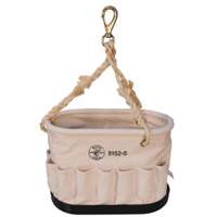 Oval Bucket, Canvas, 41 Pockets, Natural Action Paper