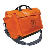 Vinyl Equipment Bag, Vinyl, 2 Pockets, Orange Action Paper