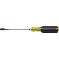 Heavy-Duty Slot Keystone Screwdriver, 5/16", 10-15/16" L, Cushion Grip Handle Action Paper