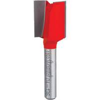 Router Bit - Double Flute Straight Bit, 5/8" Dia., 7/8" H, 2-1/8" L, 1/4" Shank Action Paper