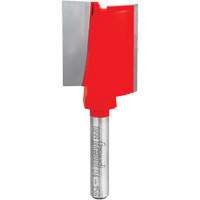 Router Bit - Double Flute Straight Bit, 1" Dia., 3/4" H, 2-9/16" L, 1/4" Shank Action Paper