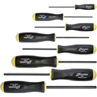 Ball Driver Screwdriver Sets - SAE, 8 Pcs. Action Paper