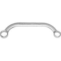 Box End Wrench, 12 Point, 5/8"/9/16", 15° Offset, Plain Finish Action Paper