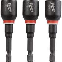Tourne-&eacute;crou Shockwave Impact Duty, Embout 1/4", Prise 12 mm, 2-9/16" lo, Magn&eacute;tique Action Paper