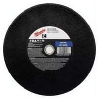 Meules &agrave; tronçonner d'usage g&eacute;n&eacute;ral, 14" x 3/32", Arbre de 1", Type 1, Oxyde d'aluminium, 4365 Tr/min Action Paper