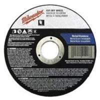 Meules &agrave; tronçonner &agrave; centre abaiss&eacute;, 4-1/2" x 0,045", Arbre de 7/8", Type 27, Oxyde d'aluminium, 13580 Tr/min Action Paper