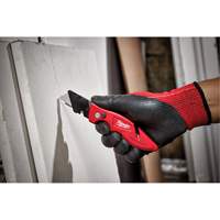 Fastback Flip Utility Knife, 2" Blade, Carbon Steel Blade, Metal Handle Action Paper