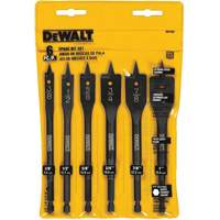 Heavy-Duty Spade Bit Set, 6 Pieces Action Paper