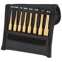 Brass Drive Pin Punch Set, 8 Pieces Action Paper