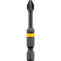 Embout Impact Ready no 2 Phillips 2' de Dewalt, Phillips, Embout #2, Prise 1/4", Longueur 2" Action Paper