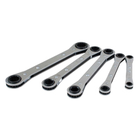 Wrench Set, Ratcheting Box, 5 Pieces, Metric Action Paper