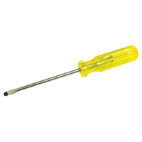 Slotted Screwdriver, 1/4", 9-7/16" L, Plastic Handle Action Paper