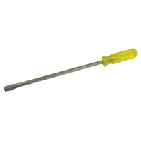 Slotted Screwdriver, 1/2", 16-3/4" L, Plastic Handle Action Paper