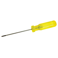 Electrician's Slotted Screwdriver, 1/8" Tip, Round, 7-1/4" L, Plastic Handle Action Paper