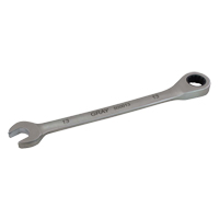 Combination Fixed Head Ratcheting Wrench, 12 Point, 8 mm, Stainless Steel Finish Action Paper