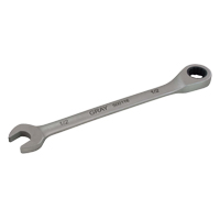 Combination Fixed Head Ratcheting Wrench, 12 Point, 5/16", Stainless Steel Finish Action Paper